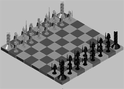 Complet Chess 3d Dwg Model For Autocad • Designs Cad