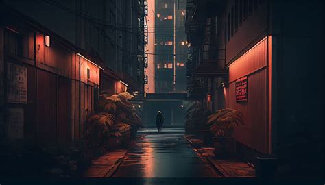 Ai Arte Ilustración Calle Cyberpunk Neón Ciudad Fondo De Pantalla Hd Wallpaperbetter