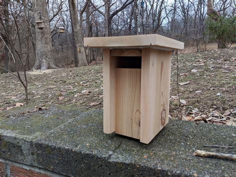 Raw Cedar Slot Style Gilwood Bluebird Nesting Boxbirdhouse Etsy