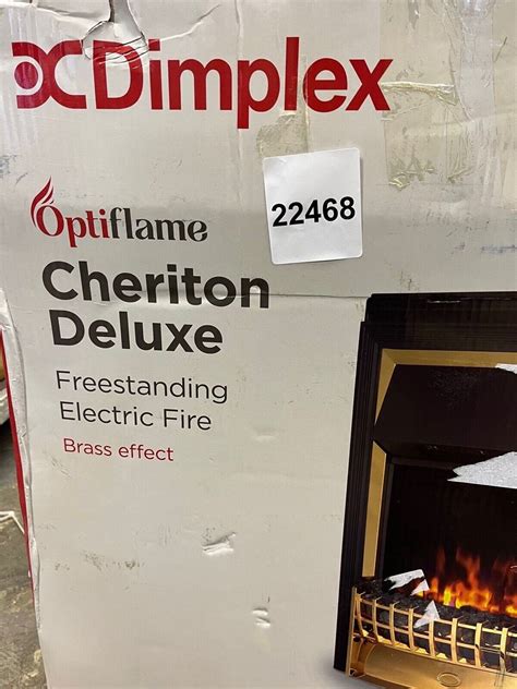 Dimplex Cht20x Br Cheriton Deluxe Brass 2kw Freestanding Optiflame Electric Fire 5011139017420