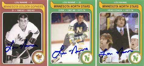 Minnesota Sports Autograph Project: LOU NANNE