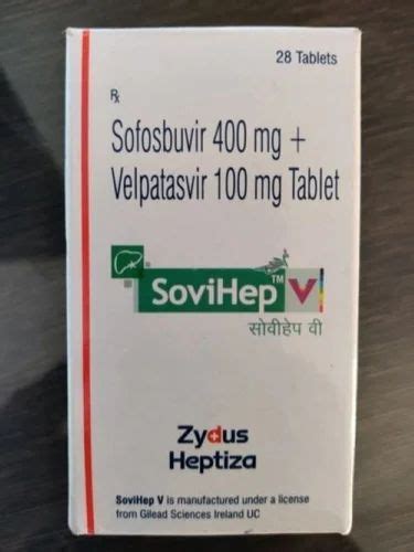 Sovihep V Sofosbuvir And Velpatasvir Tablets 400 Mg 100 Mg At Rs