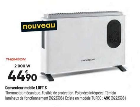 Promo Convecteur Mobile Loft S Thomson Chez Bricorama ICatalogue Fr