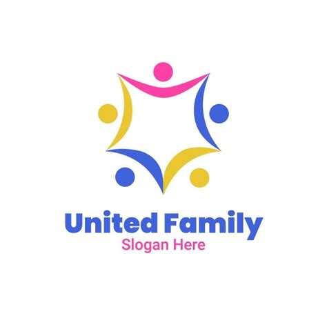 Personaliza esta plantilla de Logo para organización Familia unida con