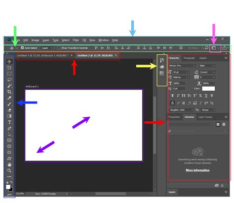 Photoshop Interface Diagram Quizlet