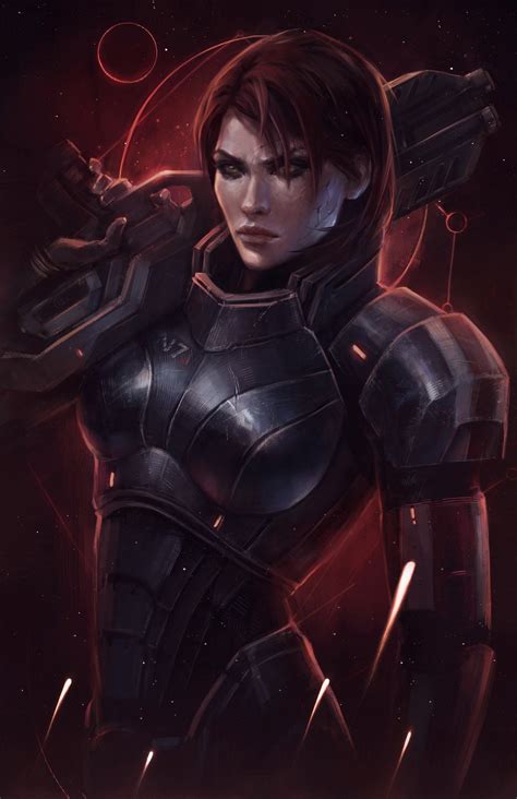 Artstation Commander Shepard Hero Of The Galaxy N7 Day Eva Kosmos Mass Effect Art Mass