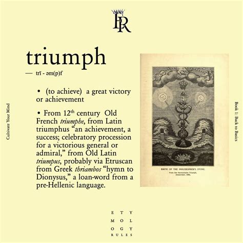 Triumph Words Matter Triumph Etymology