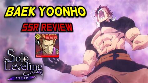 Solo Leveling Arise Hunter Review Baek Yoonho Is A Beast Youtube