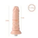 Auxfun Veins Tpe Dildo With Xlr Connector Pin Attachments