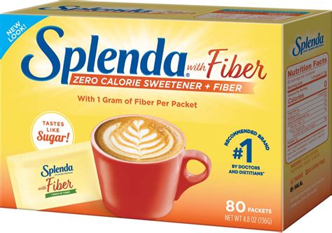 Splenda Sweetener Packets With Fiber Zero Calorie Sweetener Sugar