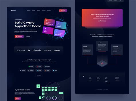 Crypto Landing Page Design Solana Redesign By Easin Arafat For Ito