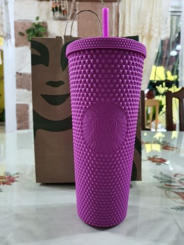 Vaso Starbucks Cold Cup Purpura Morado Studded Purple Envío gratis