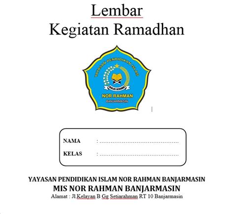 Sambut Bulan Ramadhan Mis Nor Rahman Bagikan Buku Kegiatan Ramadhan