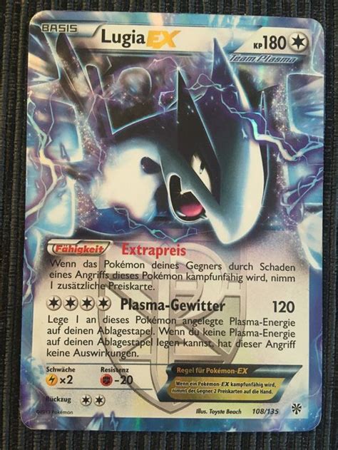 Pokemon Lugia Ex Plasma Storm Black White Kaufen Auf Ricardo