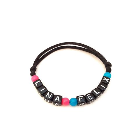 Bracelet Lina Felix Personnaliser Avec Pr Nom Texte Message Logo