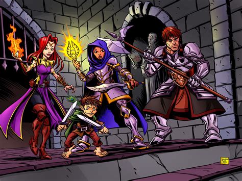 Dandd Pathfinder Dungeon Crawl Commission Brandon Palas