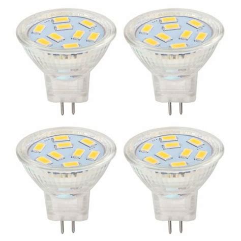 สี4pcs Mr11 Led หลอดไฟสีขาวอุ่นไฟส่องเฉพาะจุดฮาโลเจนแสงไฟต่ำ Th