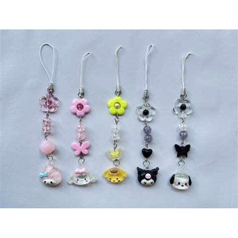 Jual Gantungan Hp Kuromi Mini Sanrio Lanyard Hp Phone Strap Sanrio