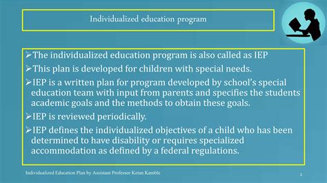 Individualized Education Plan PPT