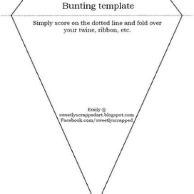 Printable Bunting Template Printable Templates Tip Junkie