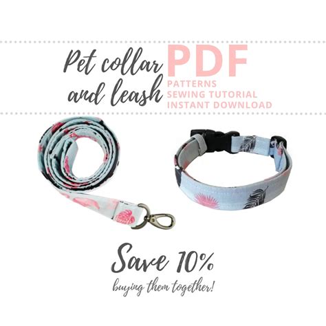 dog collar  leash sewing pattern dog collar tutorial  lead