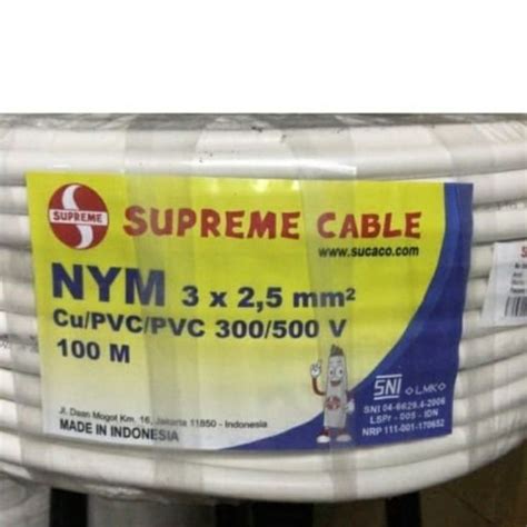 Jual Kabel Supreme NYM 3x2 5 100M Jakarta Pusat RL Elektrik