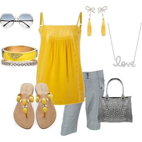 Yellow and Gray | Fashion, My style, Style