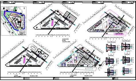 Shopping Mall And Office Plan Detail View Dwg File Cadbull