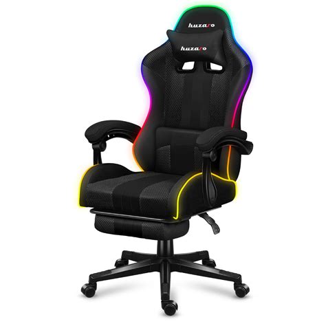 Scaun De Gaming Huzaro Force Rgb Mesh Suport Picioare Functia