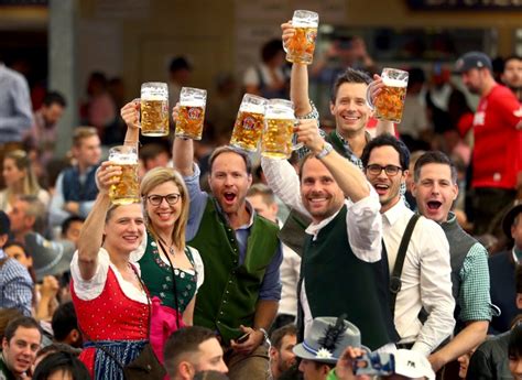 Beer Starts Flowing As Thousands Storm Gates For Oktoberfest Metro News