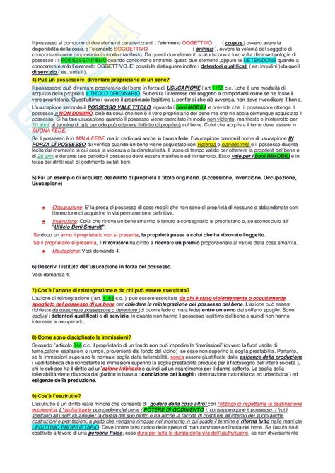 Domande Esame Diritto Privato