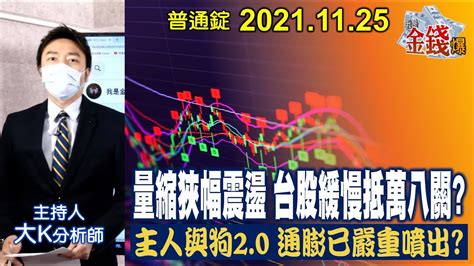 【我是金錢爆】量縮狹幅震盪！台股緩慢抵萬八？主人與狗20！通膨已大噴出？【我是金錢爆x財經大白話】202111126 Youtube