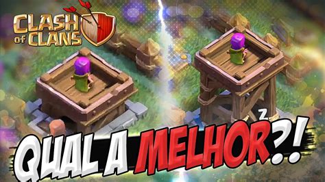 TORRE ARQUEIRA ATAQUE RÁPIDO OU LONGO ALCANCE CLASH OF CLANS YouTube