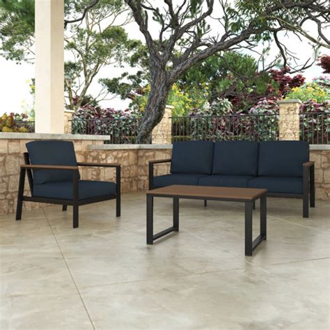 Townsend 3 Piece Sofa Seating Group With Sunbrella Cushions And Reviews Birch Lane