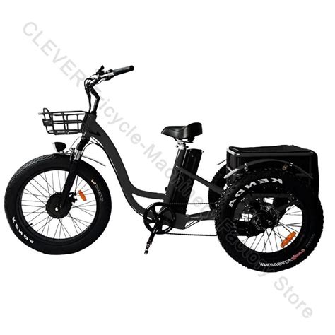 V Lo Lectrique Pneus Larges Pour Adulte Tricycle 3 Roues Avec Panier