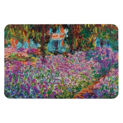 Claude Monet - Irises in Monet's Garden Fine Art Magnet | Zazzle.com