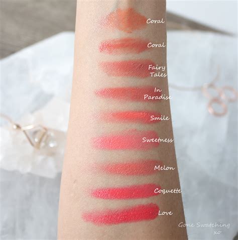 10 Natural And Organic Coral Lipsticks Gone Swatching Xo