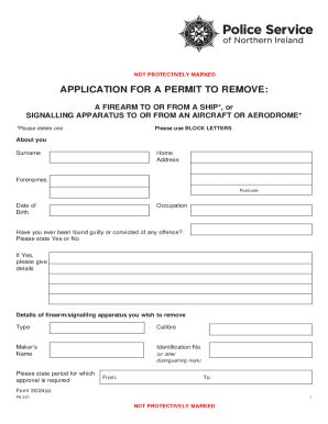 Fillable Online Firearms Form 30 24 A Application For A Permit To