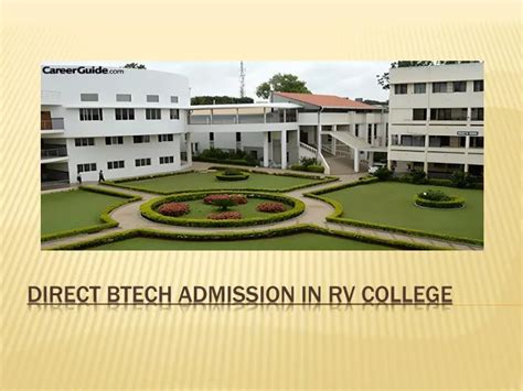 Ppt Direct Btech Admission In Rv College Powerpoint Presentation