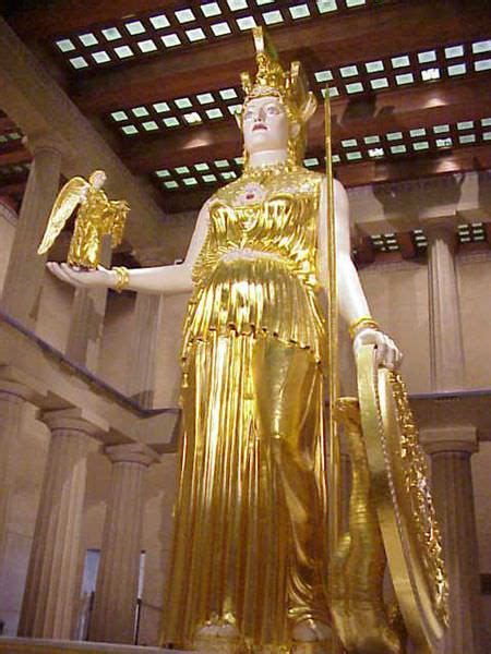 Athena Parthenos Reconstruction Illustration World History Encyclopedia