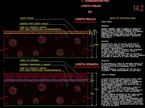 Detalle Losa En AutoCAD Descargar CAD Gratis 246 29 KB Bibliocad