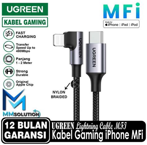 Jual Ugreen Mfi Kabel Fast Charging Gaming W Type C To Lightning