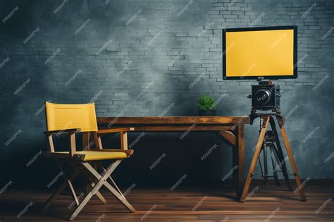 Premium Photo | Retro TV on an Office Table