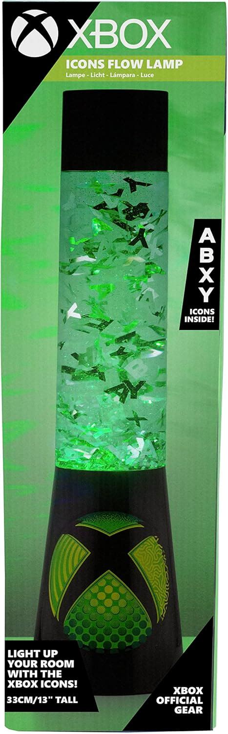 Paladone 33 Cm Xbox Glitter Flow Lamp Night Mood Lighting