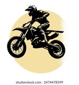 Motocross Enduro Climb Vector Illustration Perfect Stock Vector