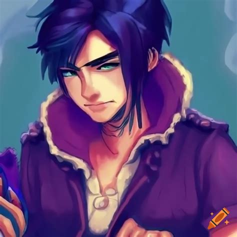 Stardew Valley Sebastian Character Artwork On Craiyon