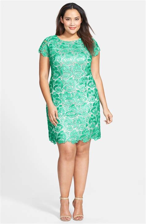 Eliza J Cap Sleeve Lace Sheath Dress Plus Size Nordstrom