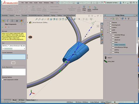 Solidworks Whats New Routing Enhancements Inline Components