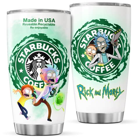 Rick Anh Morty Starbuck Stainless Steel Tumbler 20Oz 30Oz Let The