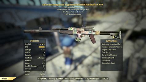 Fo76 Pc Aa E 25 Handmade Rifle Fast Delivery Etsy